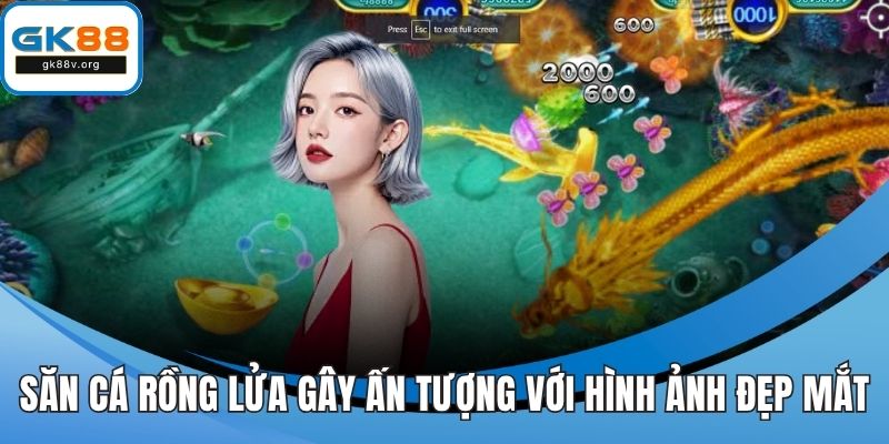 Săn cá rồng lửa gây ấn tượng với hình ảnh đẹp mắt
